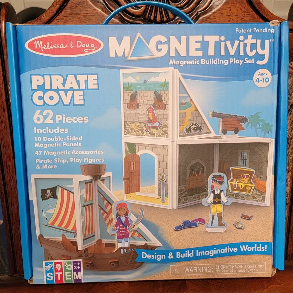 Melissa & Doug Magnetivity Pirate Cove STEM Building Play Set NIB New